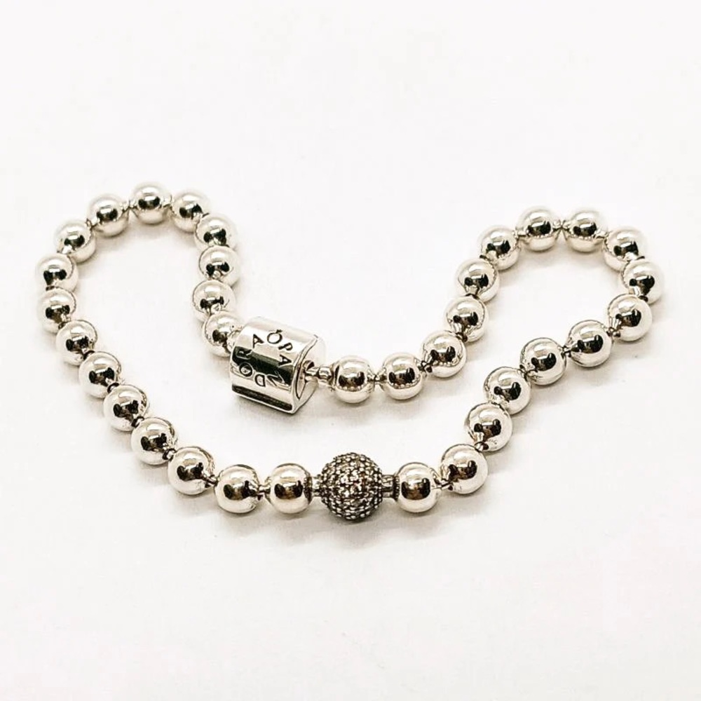 Pandora Beads & Pave Bracelet
